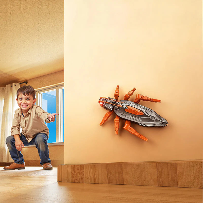 AQA Wall Crawler Gecko Toy – Remote Control Lizard with LED Eyes & 360° Spin